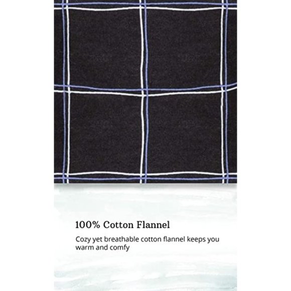 Addison Meadow Womens Large Plaid Flannel  Raglan Pajamas Set - Picture 2 of 3